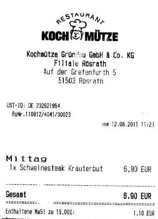 mdue Hffner Kochmtze Restaurant